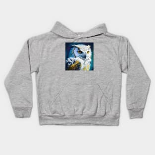 White Owl Design Kids Hoodie